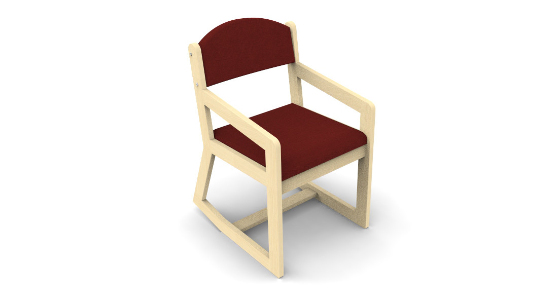 Two position chair with arms