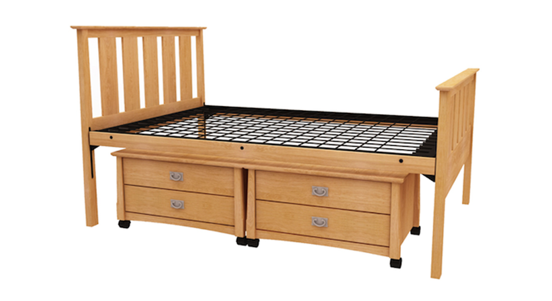 College Dorm Beds Bunk, Loft, Wood, Steel DCI Furniture